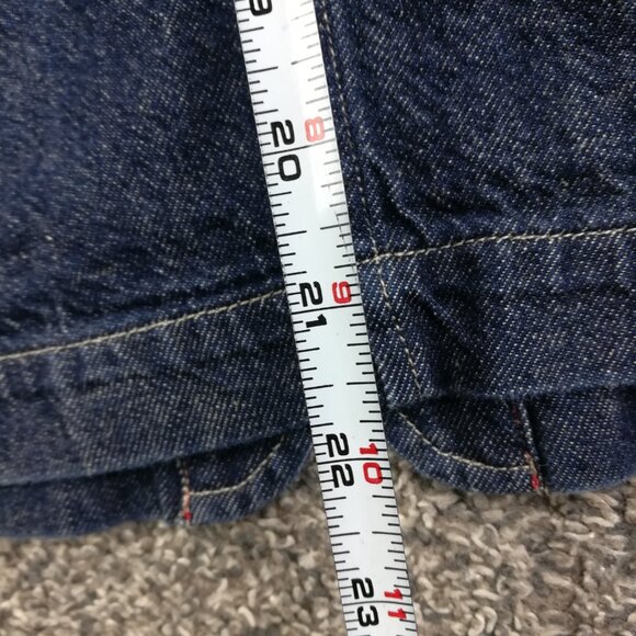 Uniqlo x Ines De La Fressange Jacket Denim Metal Button Up Blue Womens XXS - Picture 8 of 9